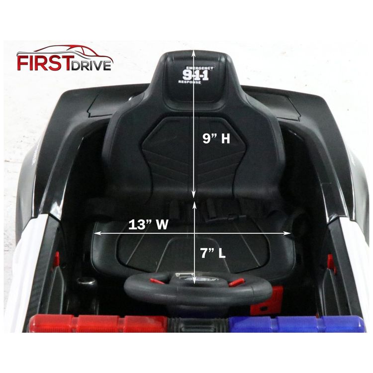Carro-Mustangue-Eletrico-Policial-12V-Recarregavel-para-foto-3