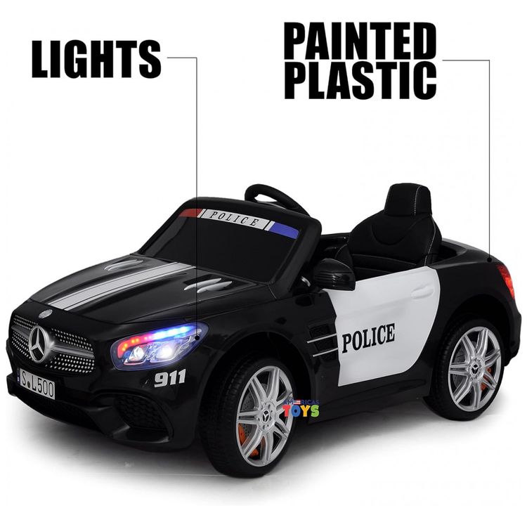 Carro-Eletrico-Mercedes-Policial-12V-Recarregavel-para-foto-1