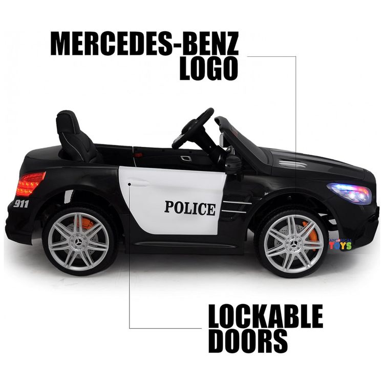 Carro-Eletrico-Mercedes-Policial-12V-Recarregavel-para-foto-4