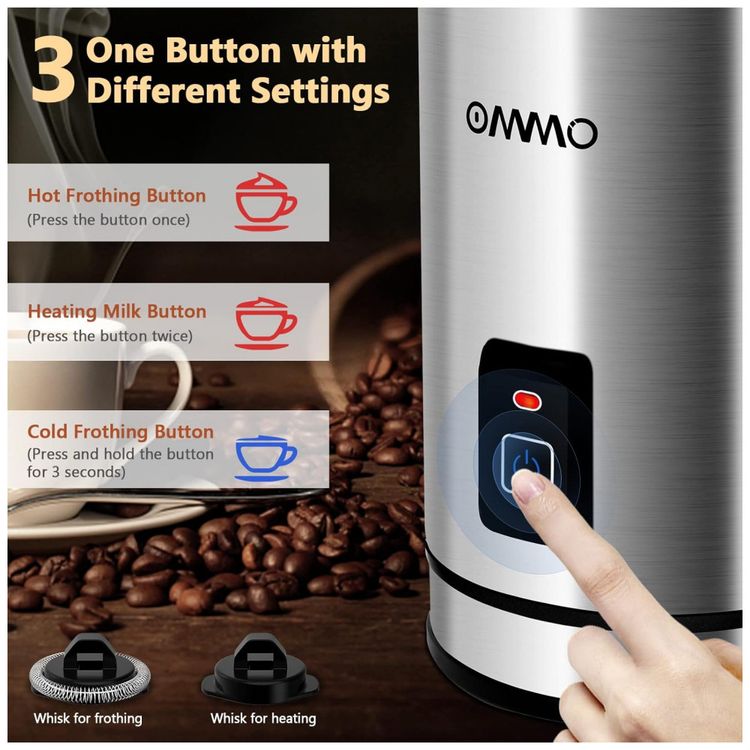 Espumador-de-Leite-Eletrico-Capacidade-400-mL-Aco-Inox-foto-3