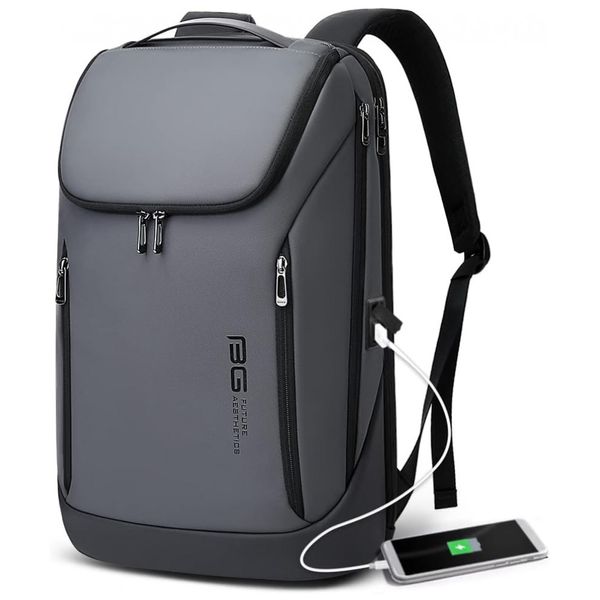Mochila-para-Laptop-com-Porta-Carregador-USB-BANGE-Cinza-foto-0