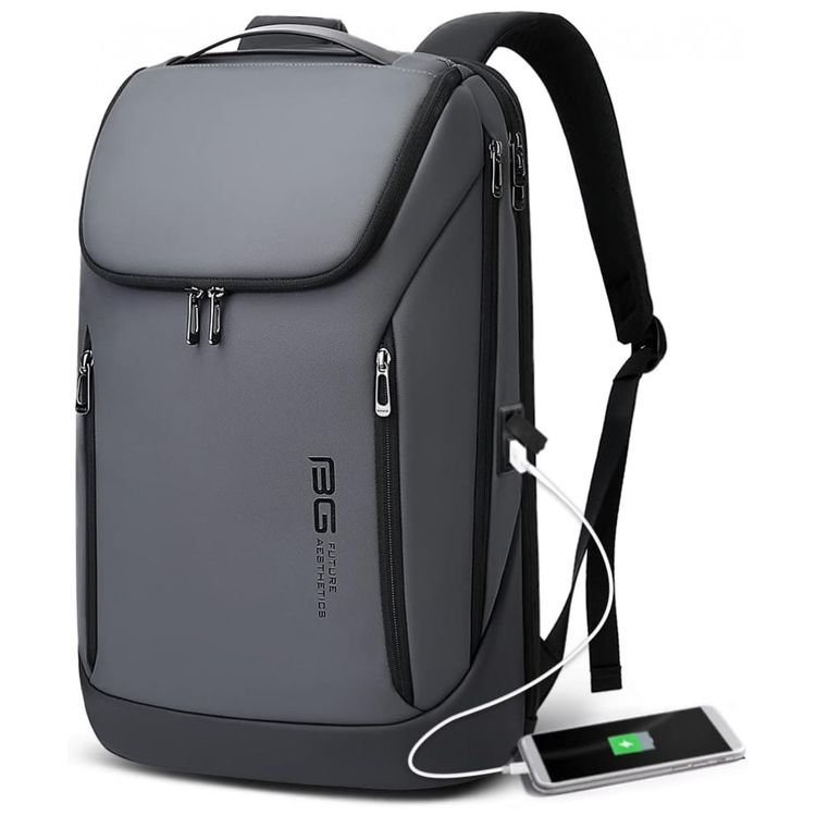 Mochila-para-Laptop-com-Porta-Carregador-USB-BANGE-Cinza-foto-0