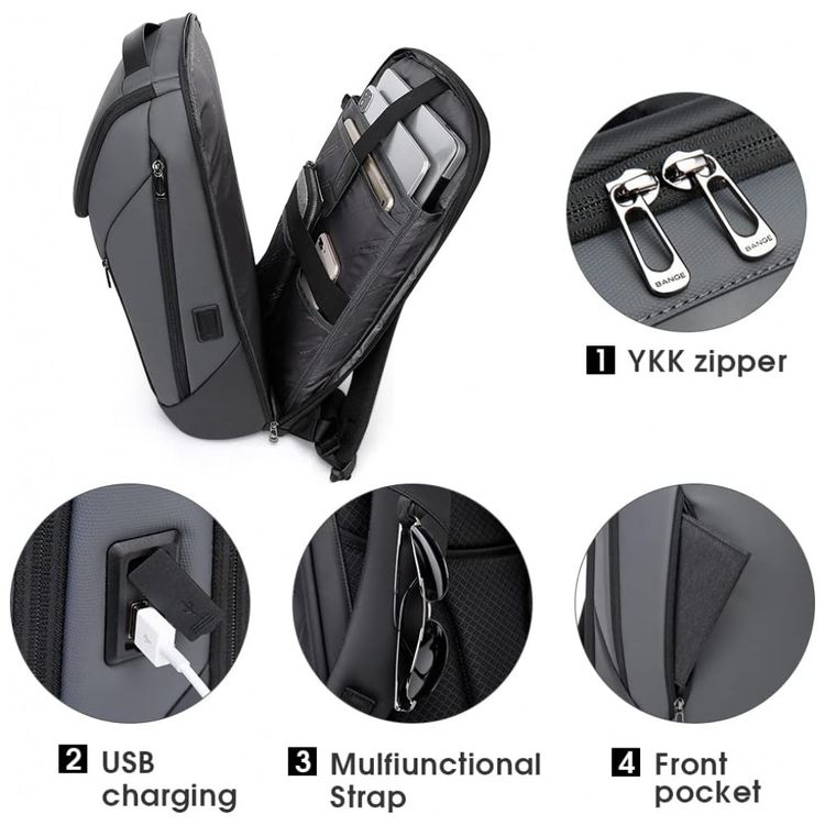 Mochila-para-Laptop-com-Porta-Carregador-USB-BANGE-Cinza-foto-2