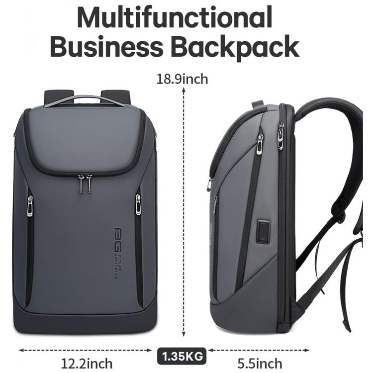 Mochila-para-Laptop-com-Porta-Carregador-USB-BANGE-Cinza-foto-5