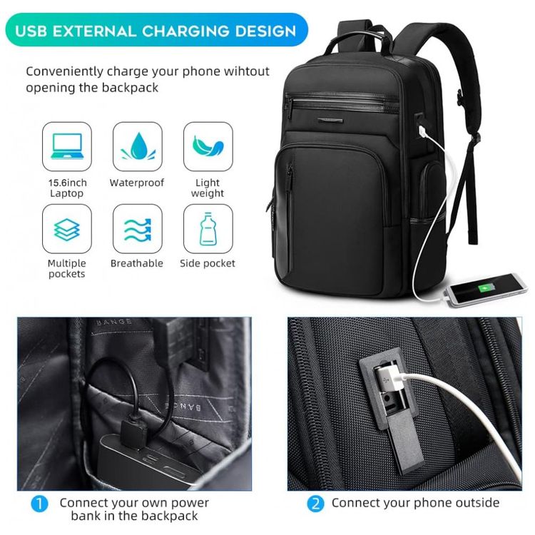 BANGE-Mochila-para-Laptop-com-Porta-Carregador-USB--Preto-foto-3