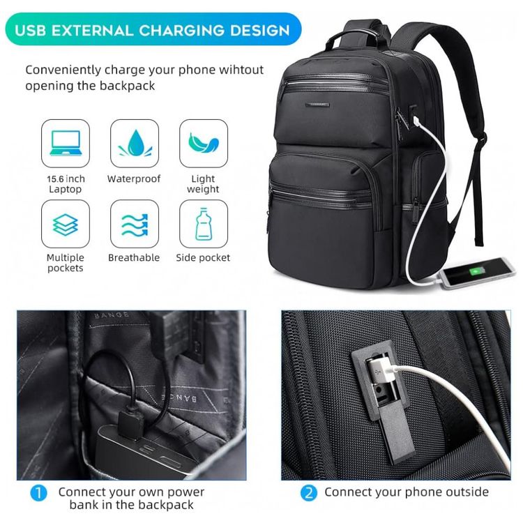 BANGE-Mochila-para-Laptop-com-Porta-Carregador-USB--Preto-foto-4