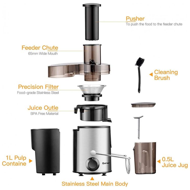 Centrifuga-de-Frutas-com-2-Velocidades-Aco-Inoxidavel-foto-5