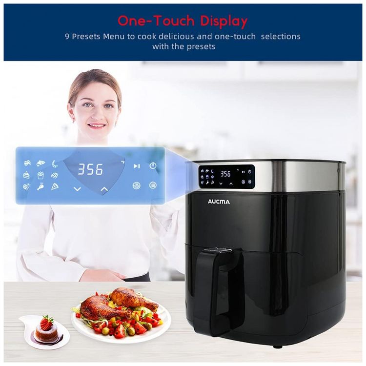Fritadeira-Eletrica-AirFryer-com-9-Funcoes-5.8L-de-foto-3