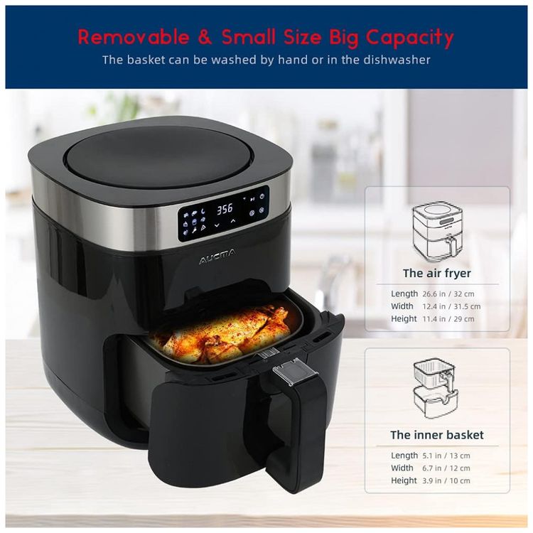 Fritadeira-Eletrica-AirFryer-com-9-Funcoes-5.8L-de-foto-5