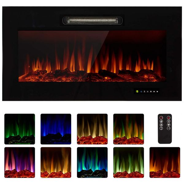 Lareira-Eletrica-de-Embutir-A48x91L-com-Controle-Remoto-e-foto-0