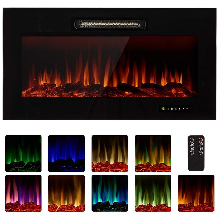Lareira-Eletrica-de-Embutir-A48x91L-com-Controle-Remoto-e-foto-0