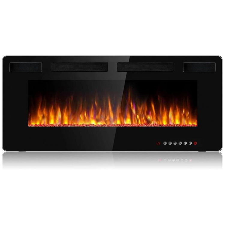 Lareira-Eletrica-de-Embutir-A45x91L-com-Controle-Remoto-e-foto-0