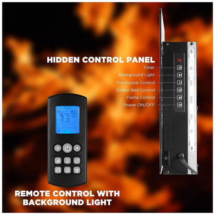 Lareira-Eletrica-W-de-Embutir-A54x91L-com-Controle-Remoto-e-foto-5