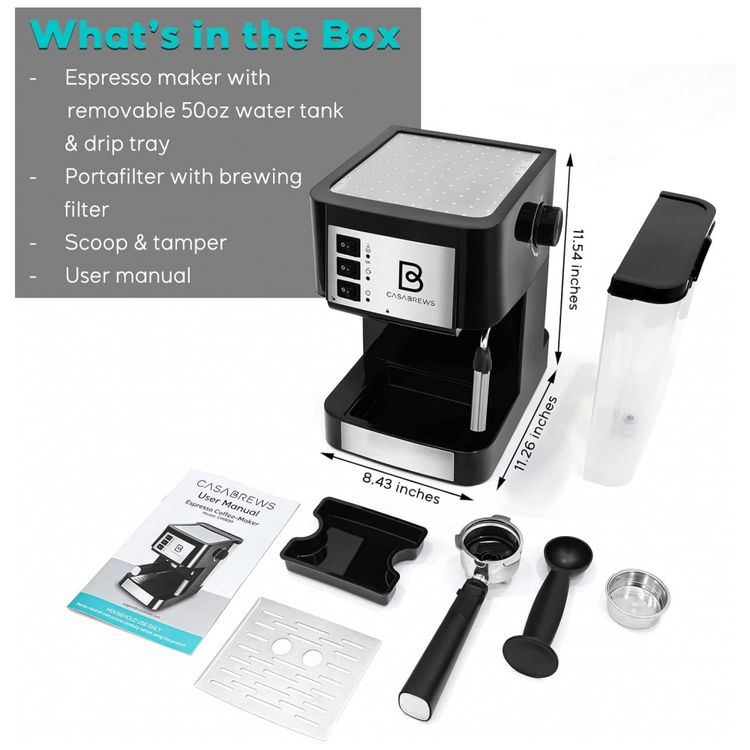 Maquina-de-Cafe-Expresso-Automatica-1.5L-20-Bar-de-Aco-foto-4