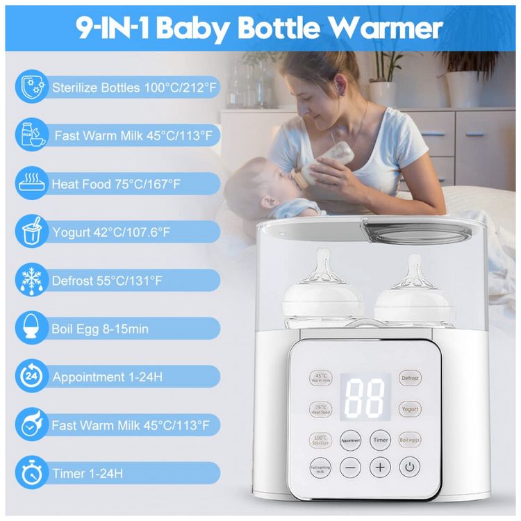 Aquecedor-de-Mamadeira-Digital-9-em-1-com-Controle-de-foto-1