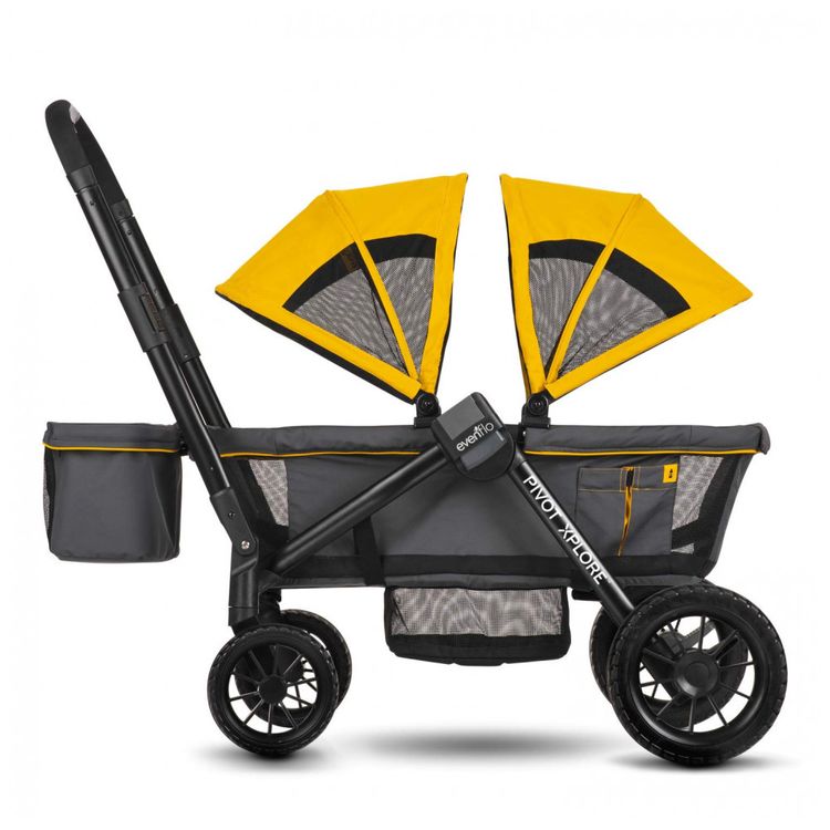 Carrinho-de-Bebe-Pivot-Xplore-para-Passeio-Duplo-com-Rodas-foto-1