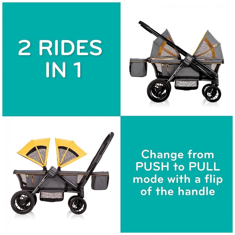 Carrinho-de-Bebe-Pivot-Xplore-para-Passeio-Duplo-com-Rodas-foto-2