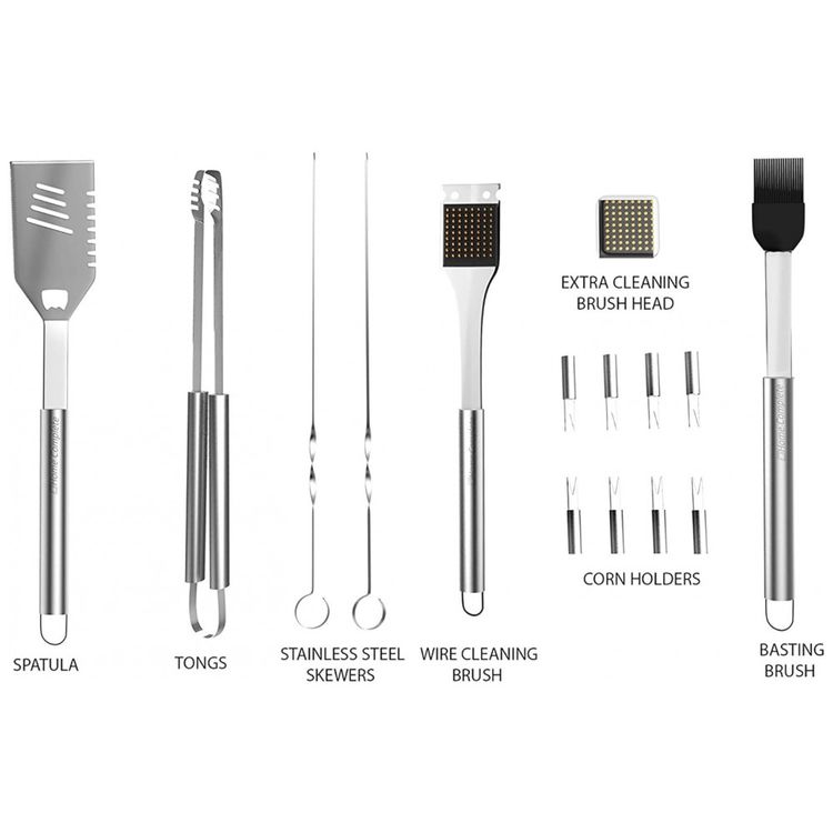 Kit-Churrasco-na-Grelha-16-Pecas-de-Aco-Inoxidavel-com-foto-2