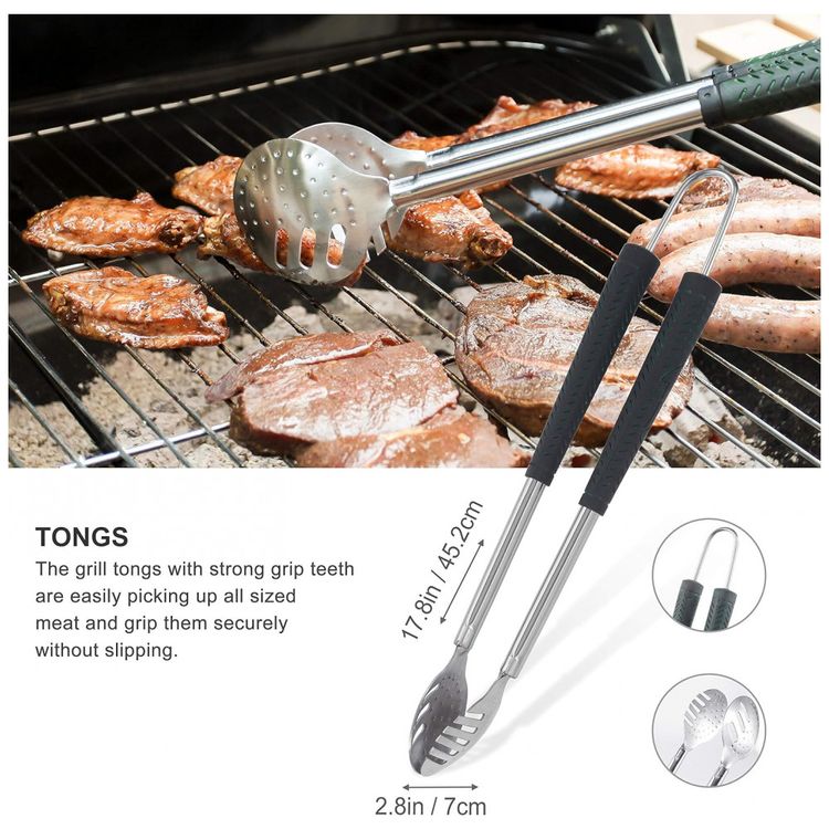 Grilljoy-8pcs-BBQ-Grill-Tools-Set.-Extra-Thick-Stainless-foto-2
