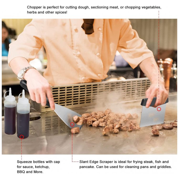 Griddle-Kit-Churrasco-na-Grelha-42-Pecas-de-Aco-Inoxidavel-e-foto-4