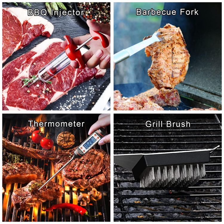 Kit-Churrasco-na-Grelha-29-Pecas-de-Aco-Inoxidavel-e-foto-4