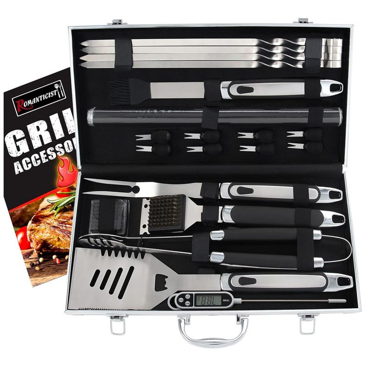 Kit-Churrasco-na-Grelha-21-Pecas-de-Aco-Inoxidavel-foto-0