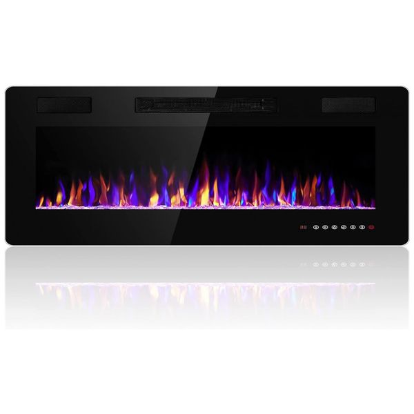 Lareira-Eletrica-de-Embutir-A45x91L-com-Controle-Remoto-e-foto-0