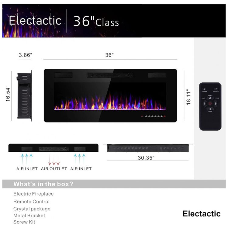 Lareira-Eletrica-de-Embutir-A45x91L-com-Controle-Remoto-e-foto-1