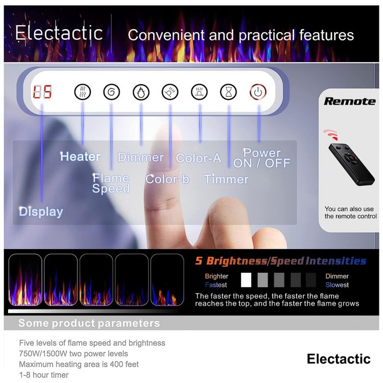 Lareira-Eletrica-de-Embutir-A45x152L-com-Controle-Remoto-e-foto-4