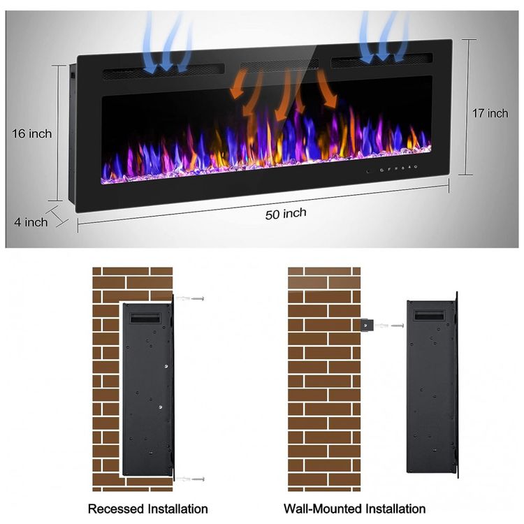 Lareira-Eletrica-de-Embutir-A43x127L-com-Controle-Remoto-e-foto-5