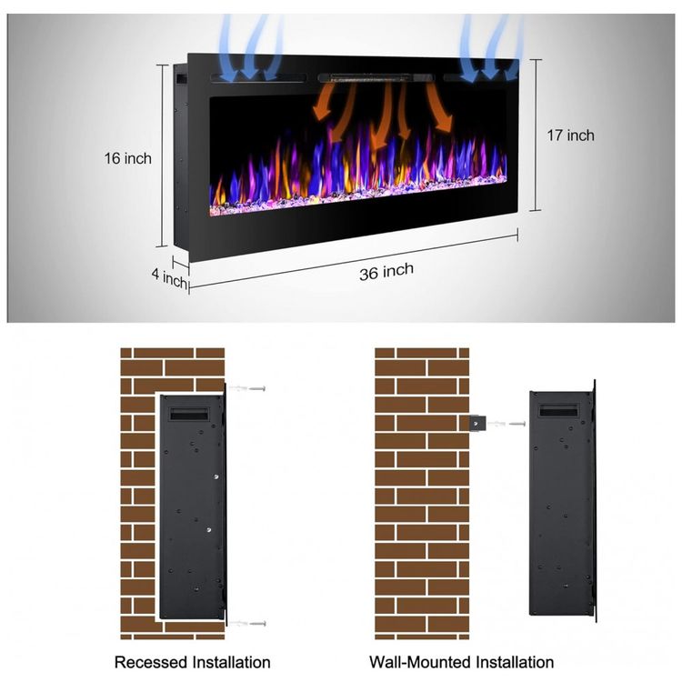 Lareira-Eletrica-de-Embutir-A43x91L-com-Controle-Remoto-e-foto-5