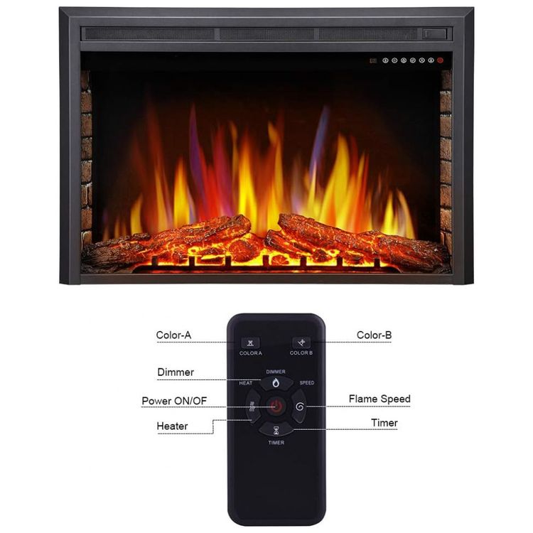 Lareira-Eletrica-de-Embutir-A68x91L-com-Controle-Remoto-e-foto-1