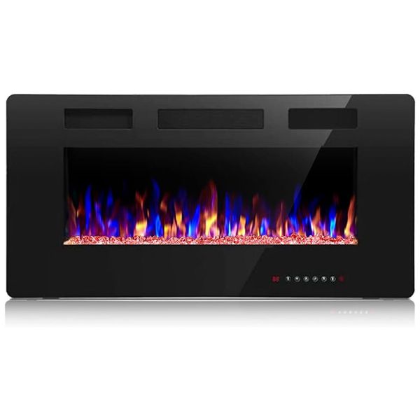 Lareira-Eletrica-de-Embutir-A45x91L-com-Controle-Remoto-e-foto-0