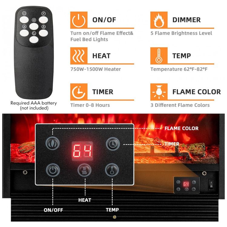 Lareira-Eletrica-de-Embutir-A53x72L-com-Controle-Remoto-e-foto-1