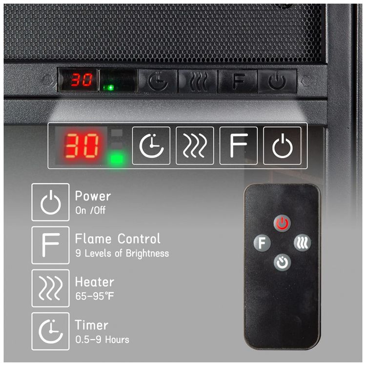 Lareira-Eletrica-CharaVector-de-Embutir-A53x63L-com-Controle-foto-1