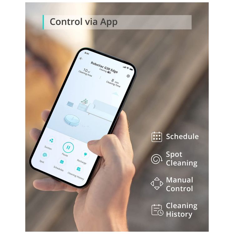 Aspirador-de-Po-Robo-com-Conexao-via-APP-WI-FI-110v-EUFY-foto-3