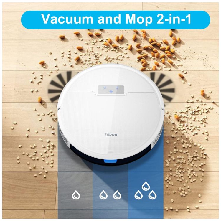 Aspirador-de-Po-Robo-G8000-com-Conexao-via-APP-WI-FI-e-Auto-foto-2