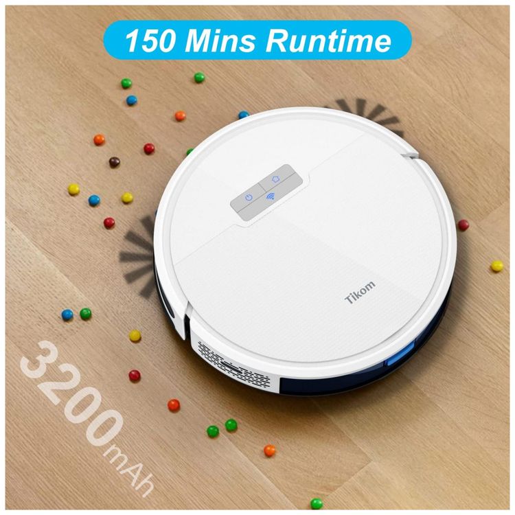 Aspirador-de-Po-Robo-G8000-com-Conexao-via-APP-WI-FI-e-Auto-foto-4