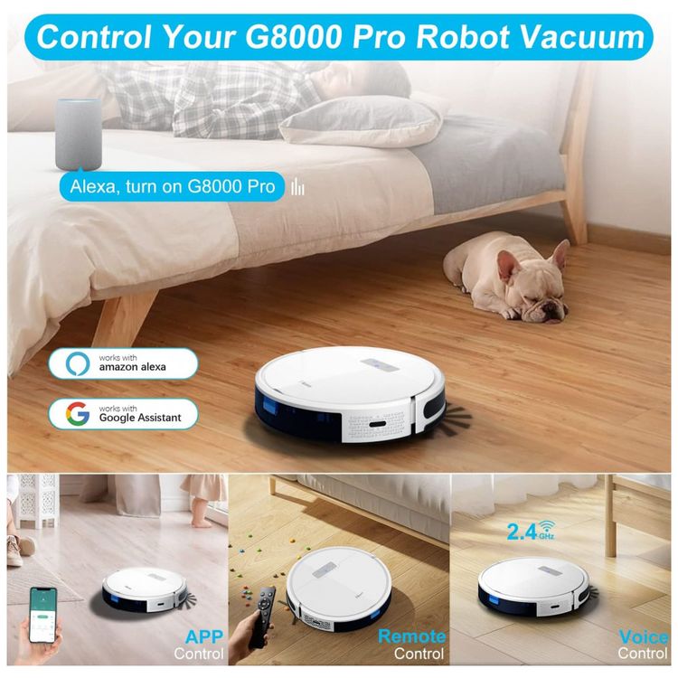 Aspirador-de-Po-Robo-G8000-com-Conexao-via-APP-WI-FI-e-Auto-foto-5