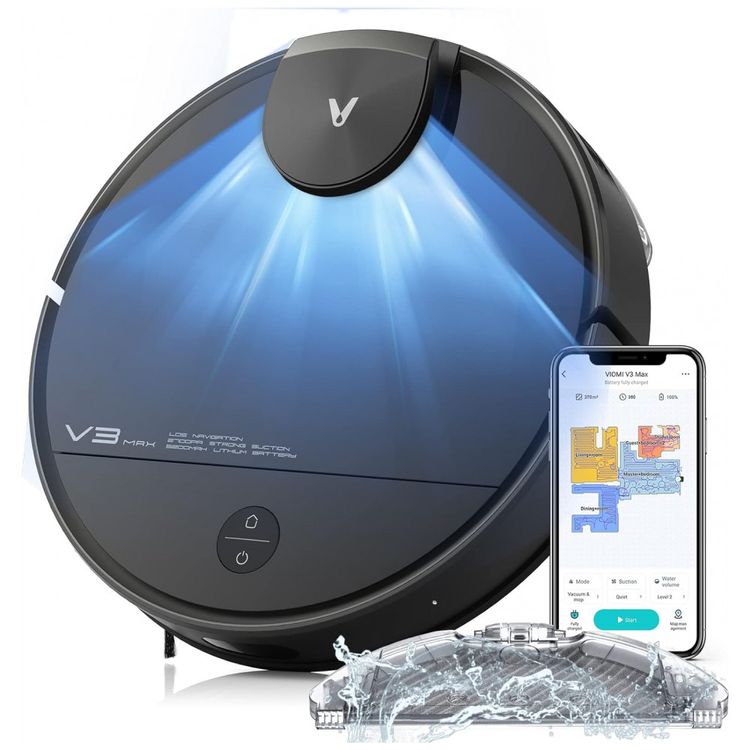 Aspirador-de-Po-Robo-V-com-Conexao-via-APP-WI-FI-Auto-foto-0