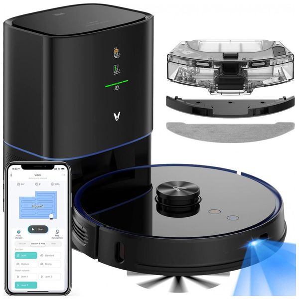 Aspirador-de-Po-Robo-V-com-Conexao-via-APP-WI-FI-e-Auto-foto-0