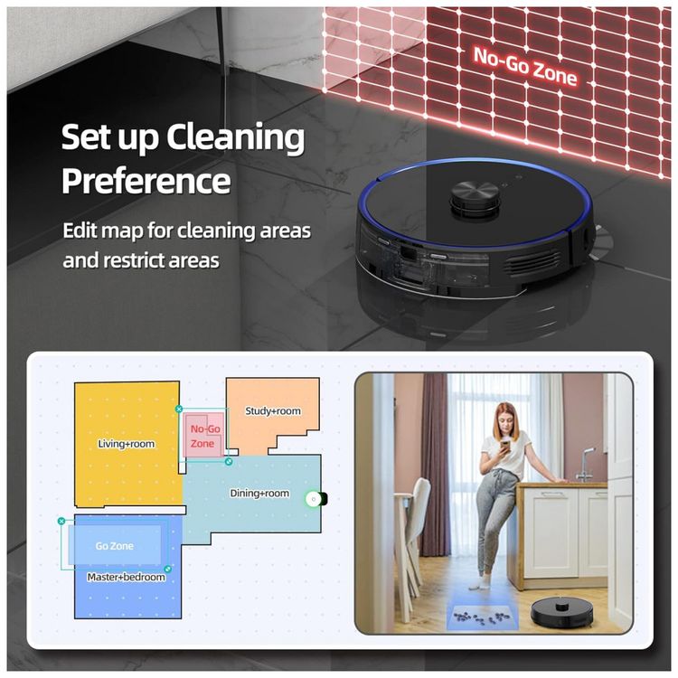 Aspirador-de-Po-Robo-V-com-Conexao-via-APP-WI-FI-e-Auto-foto-5