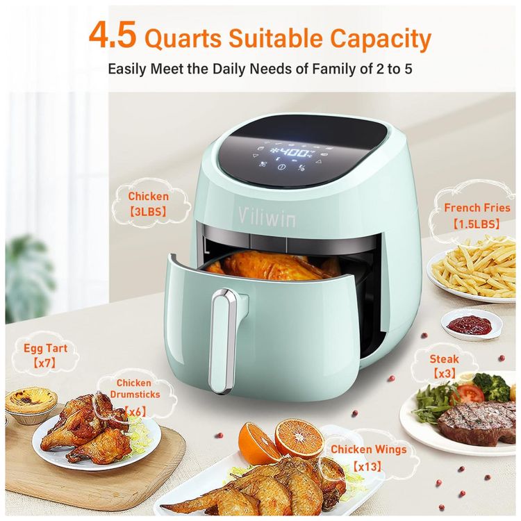Fritadeira-Eletrica-AirFryer-4L-com-8-Funcoes-e-Controle-foto-3
