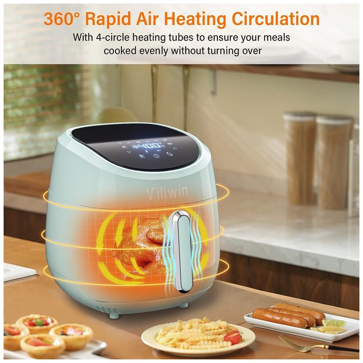 Fritadeira-Eletrica-AirFryer-4L-com-8-Funcoes-Controle-foto-2