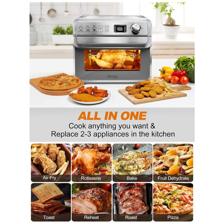 Forno-Eletrico-de-Bancada-23L-com-12-Funcoes-e-8-Acessorios-foto-2