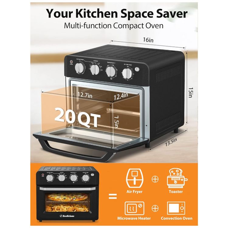 Forno-Eletrico-de-Bancada-18L-com-7-Funcoes-e-4-Acessorios-foto-4