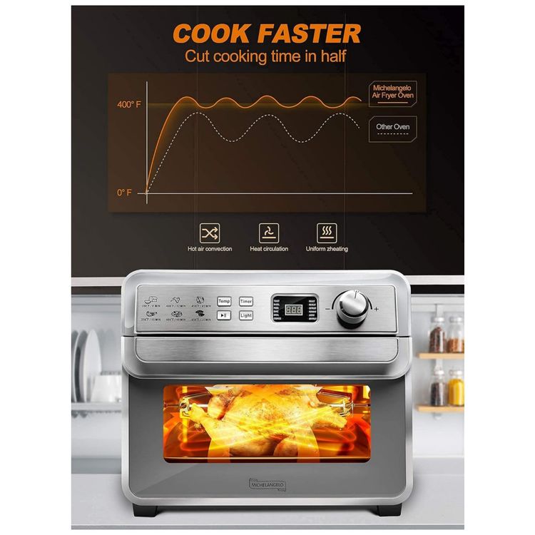 Forno-Eletrico-de-Bancada-23L-com-12-Funcoes-e-8-Acessorios-foto-5