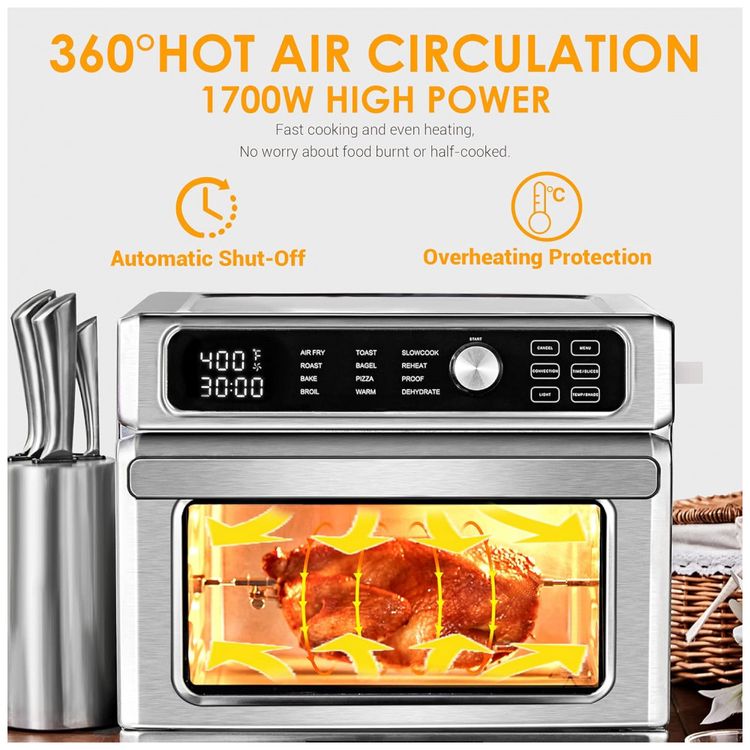 Forno-Eletrico-de-Bancada-23L-com-12-Funcoes-e-Controle-foto-3