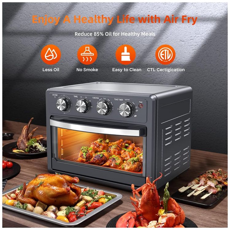 Forno-Eletrico-de-Bancada-24L-com-7-Funcoes-1700W-110v-foto-1