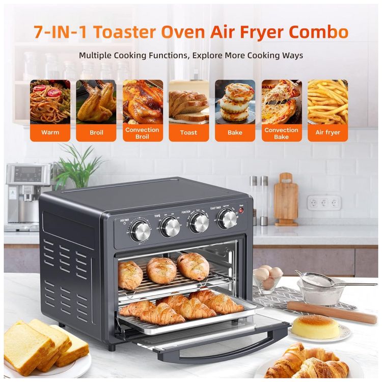 Forno-Eletrico-de-Bancada-24L-com-7-Funcoes-1700W-110v-foto-2